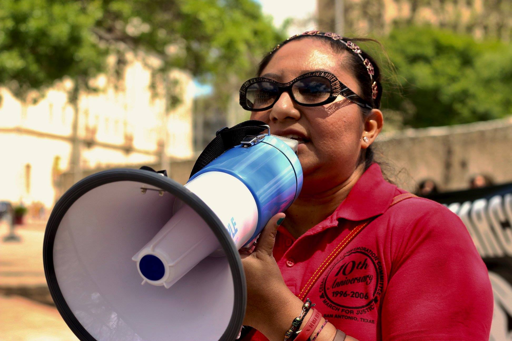 Cesar E Chavez March for Justice in San Antonio.
