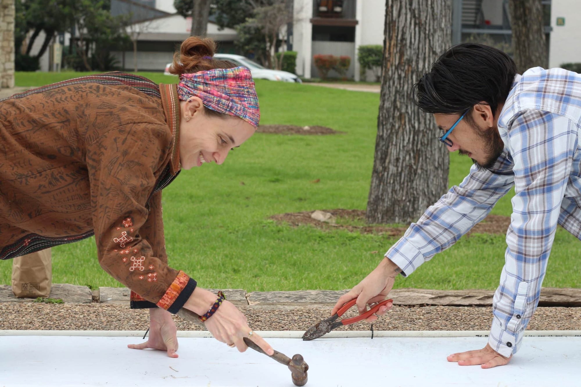 House Flipping at International Women's Day March.