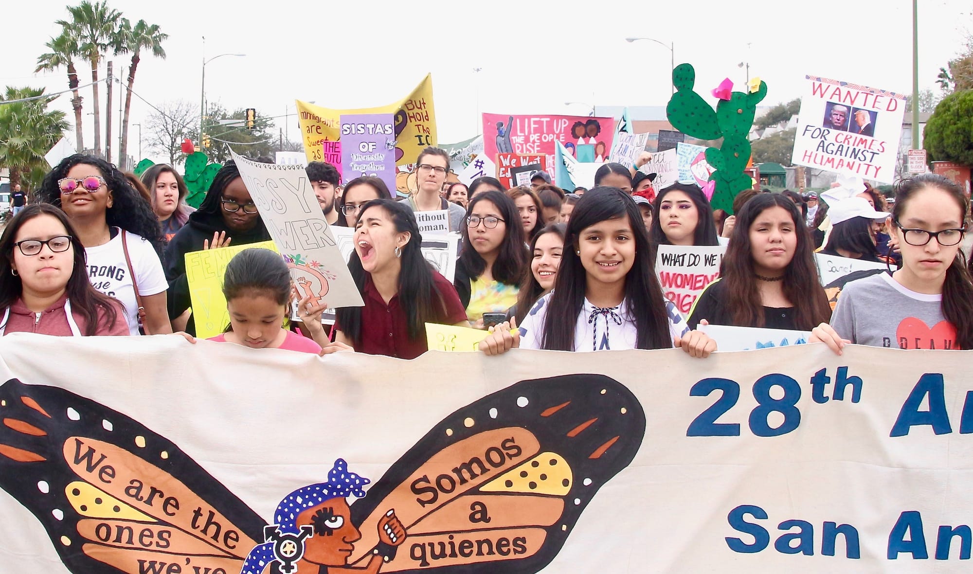 2018 International Women's Day March, San Antonio, Texas.