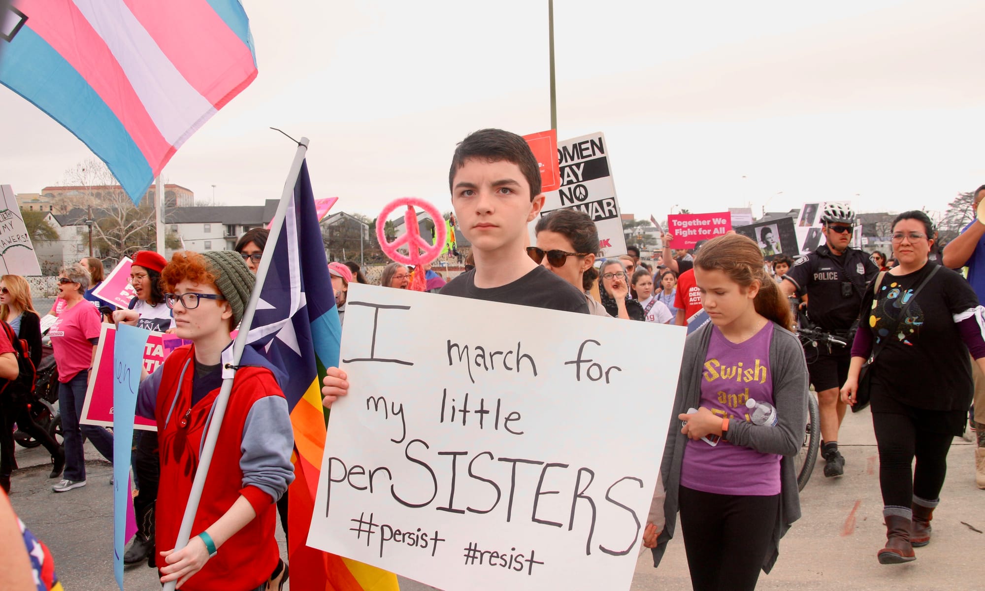 2018 International Women's Day March, San Antonio, Texas.