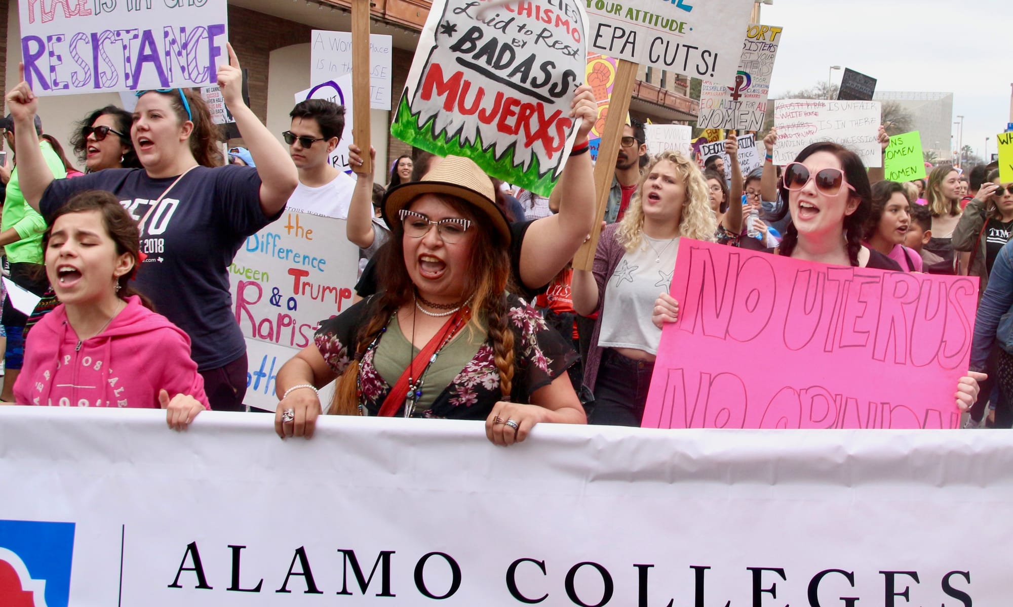 2018 International Women's Day March, San Antonio, Texas.