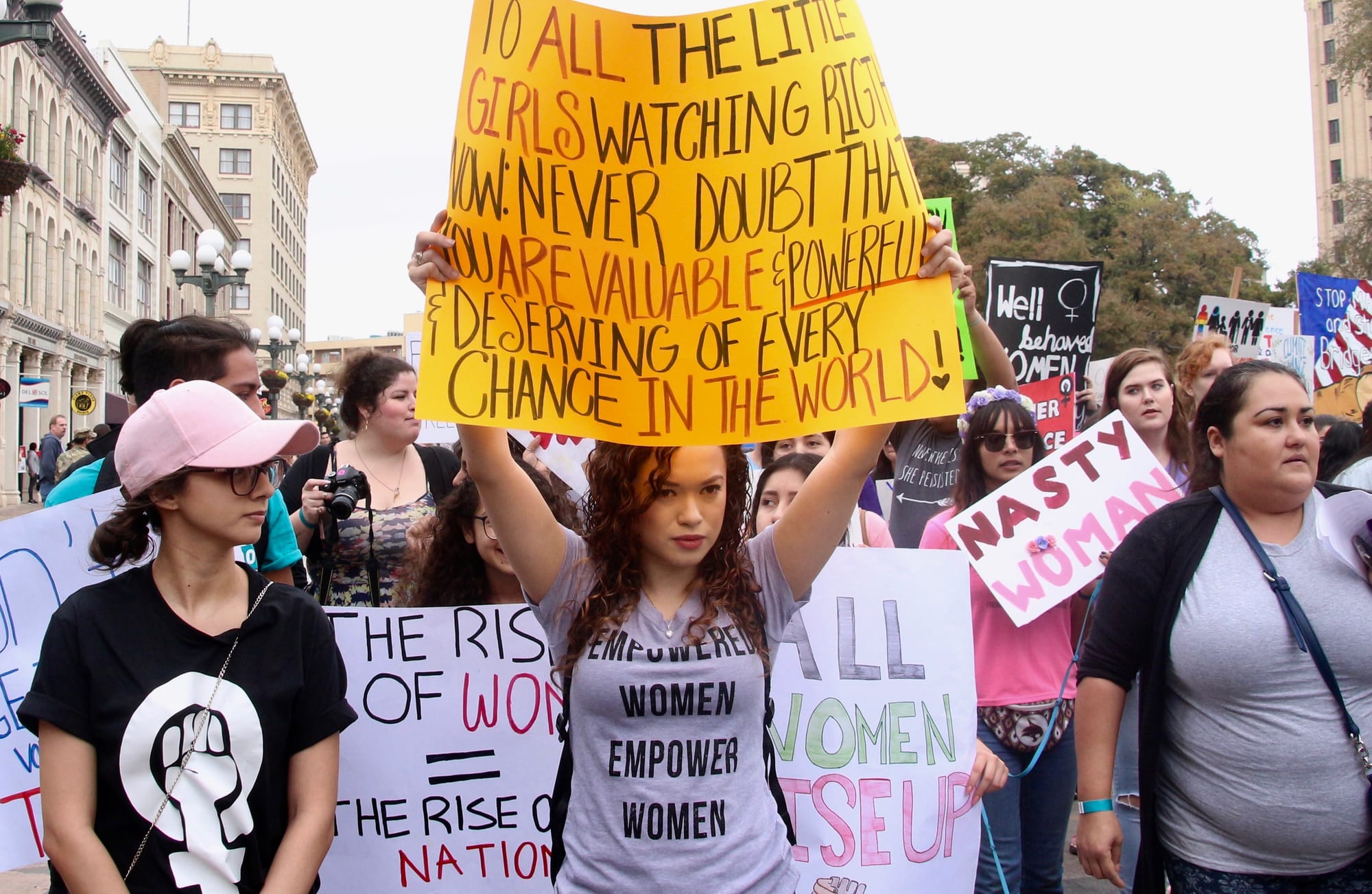 2018 International Women's Day March, San Antonio, Texas.