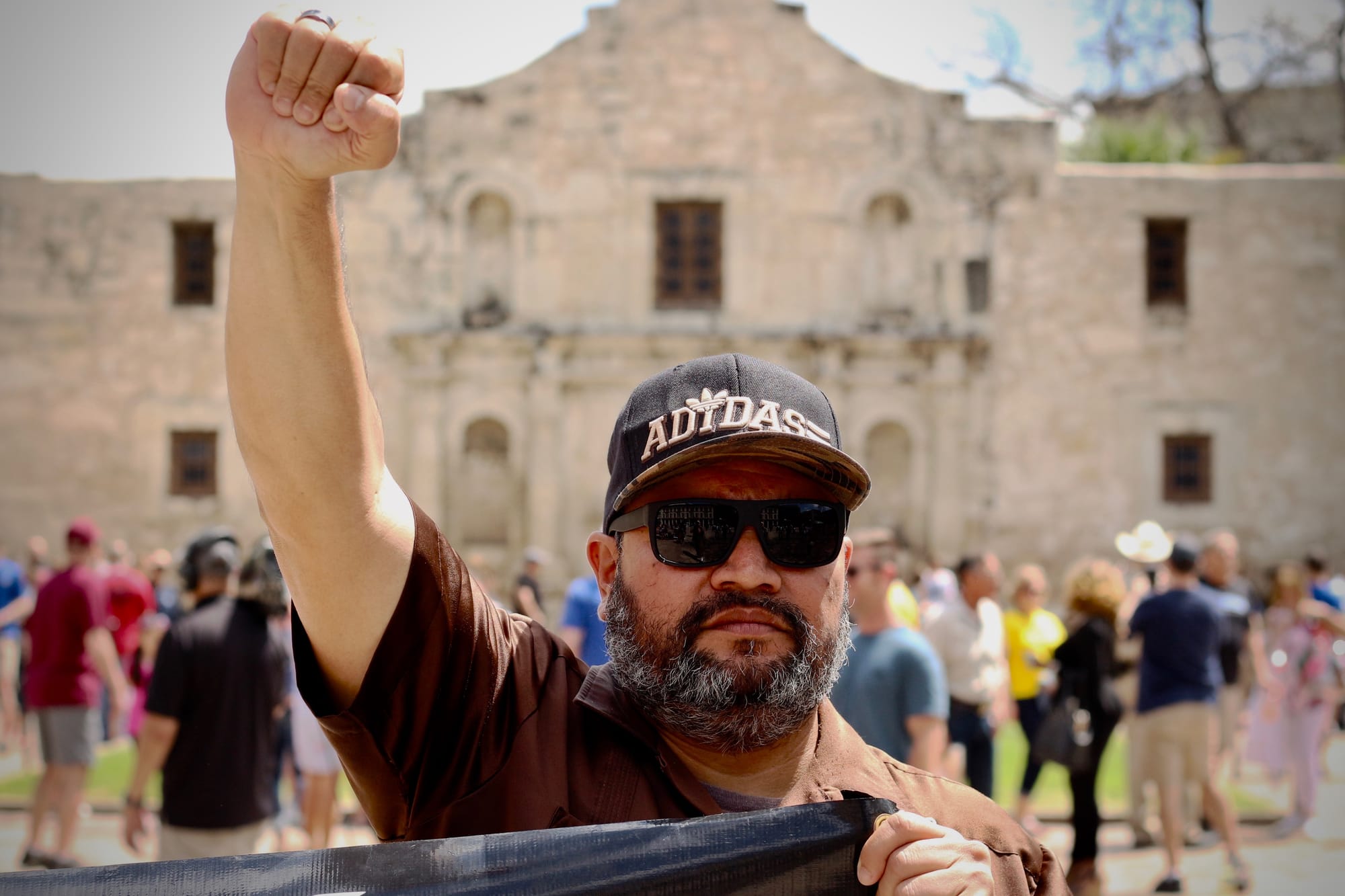 Cesar E Chavez March for Justice in San Antonio.
