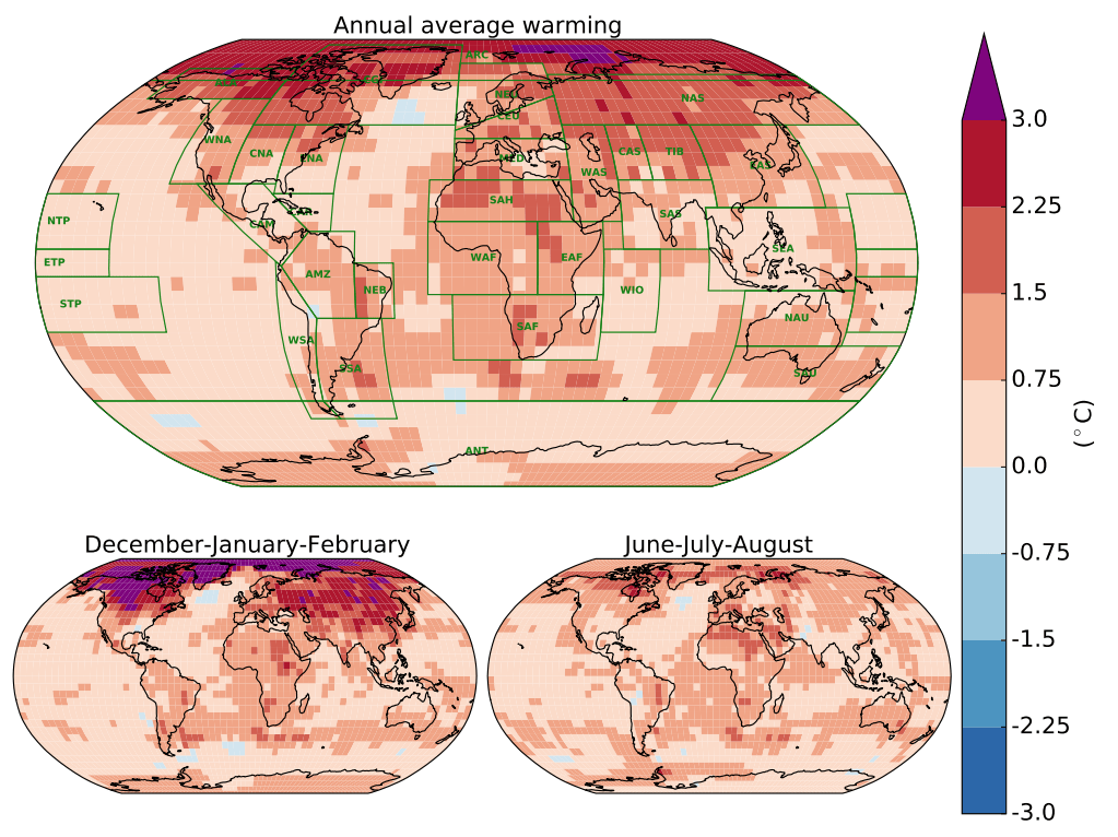 IPCC Warming Map