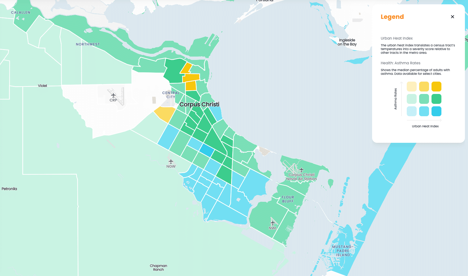 corpus christi heat island and asthma