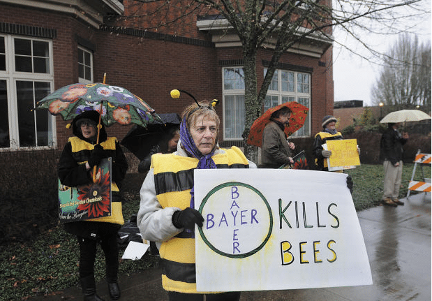 bee bayer protest