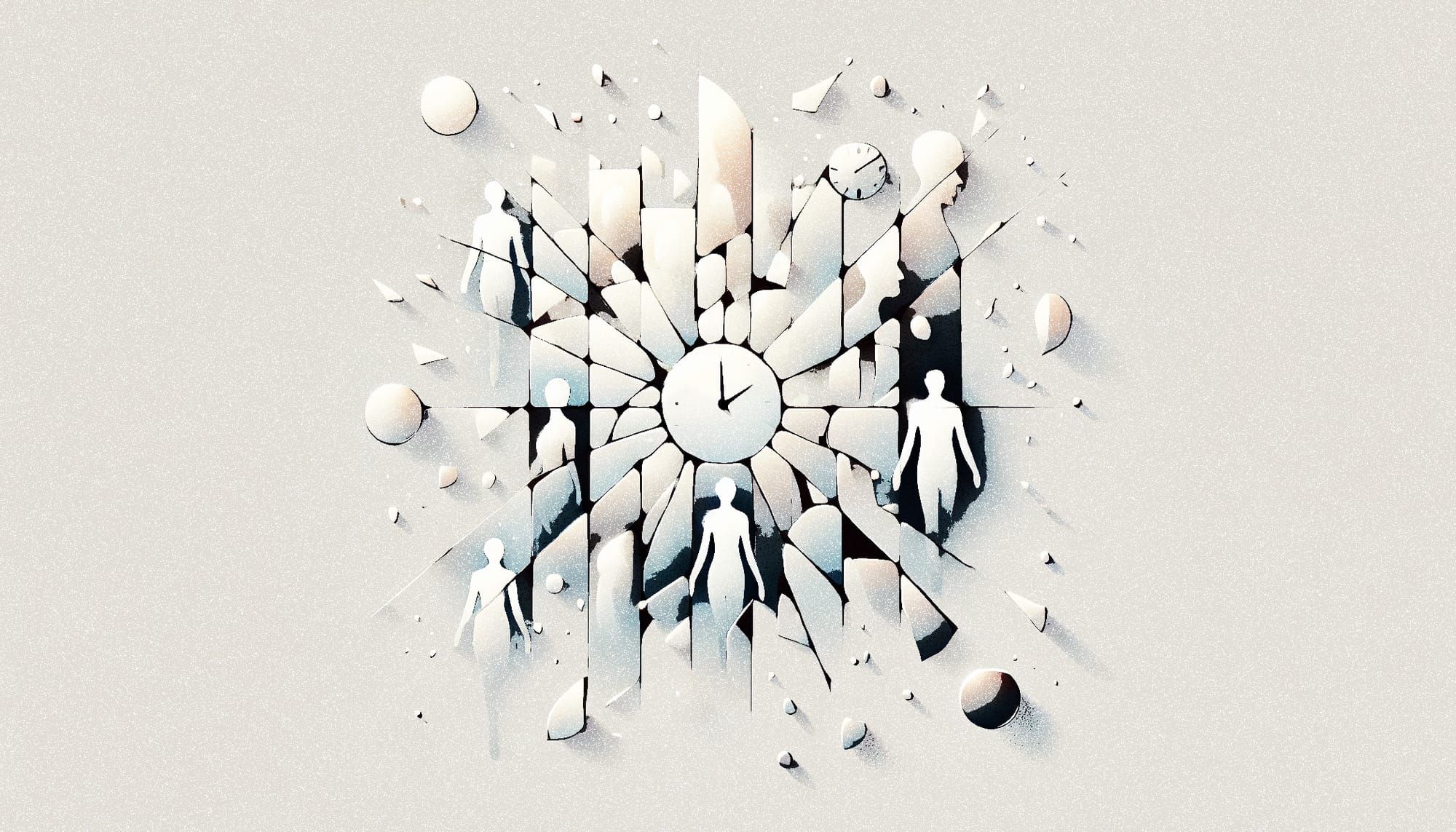 Fractured reality illustration