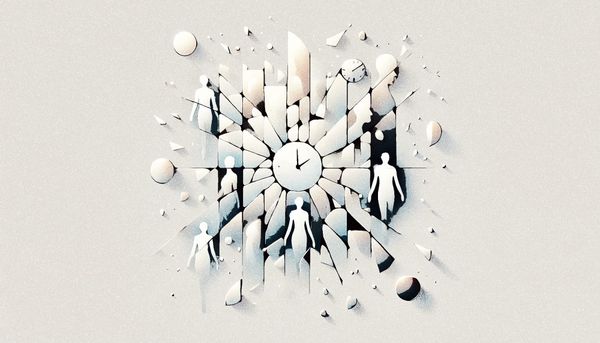 Fractured reality illustration