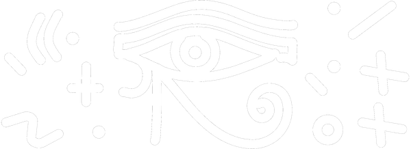 The Eye of Horus glyph surrounded by supporting symbols.
