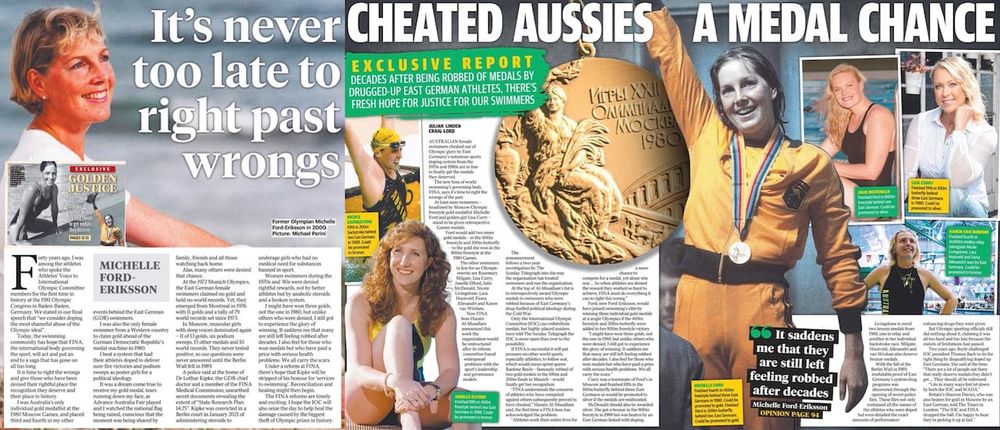 Swimming’s Reformists Lead Hope For Those Denied By GDR Doping post image