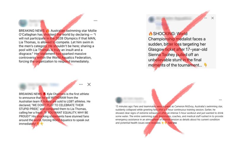 Swimming Australia's FLICKBAIT Answer To Web Of Lies post image