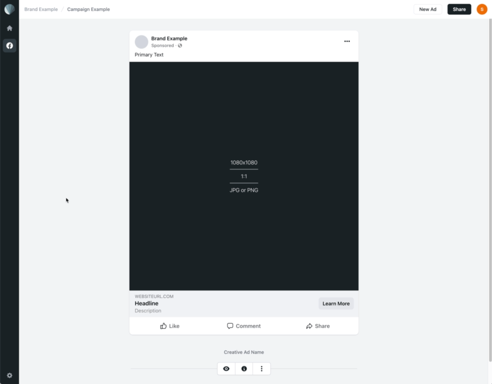 Sendpreview Ad content variables