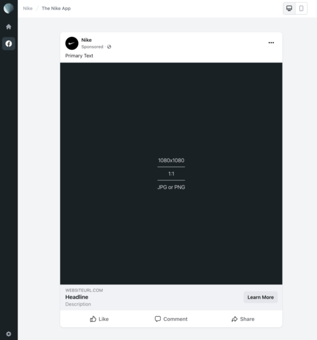 Sendpreview Online Ad Mockup Generator example