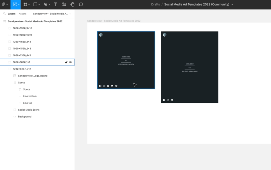 Figma Reusable Ad Mockup Template example