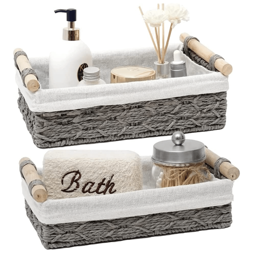 bathroom storage baskets