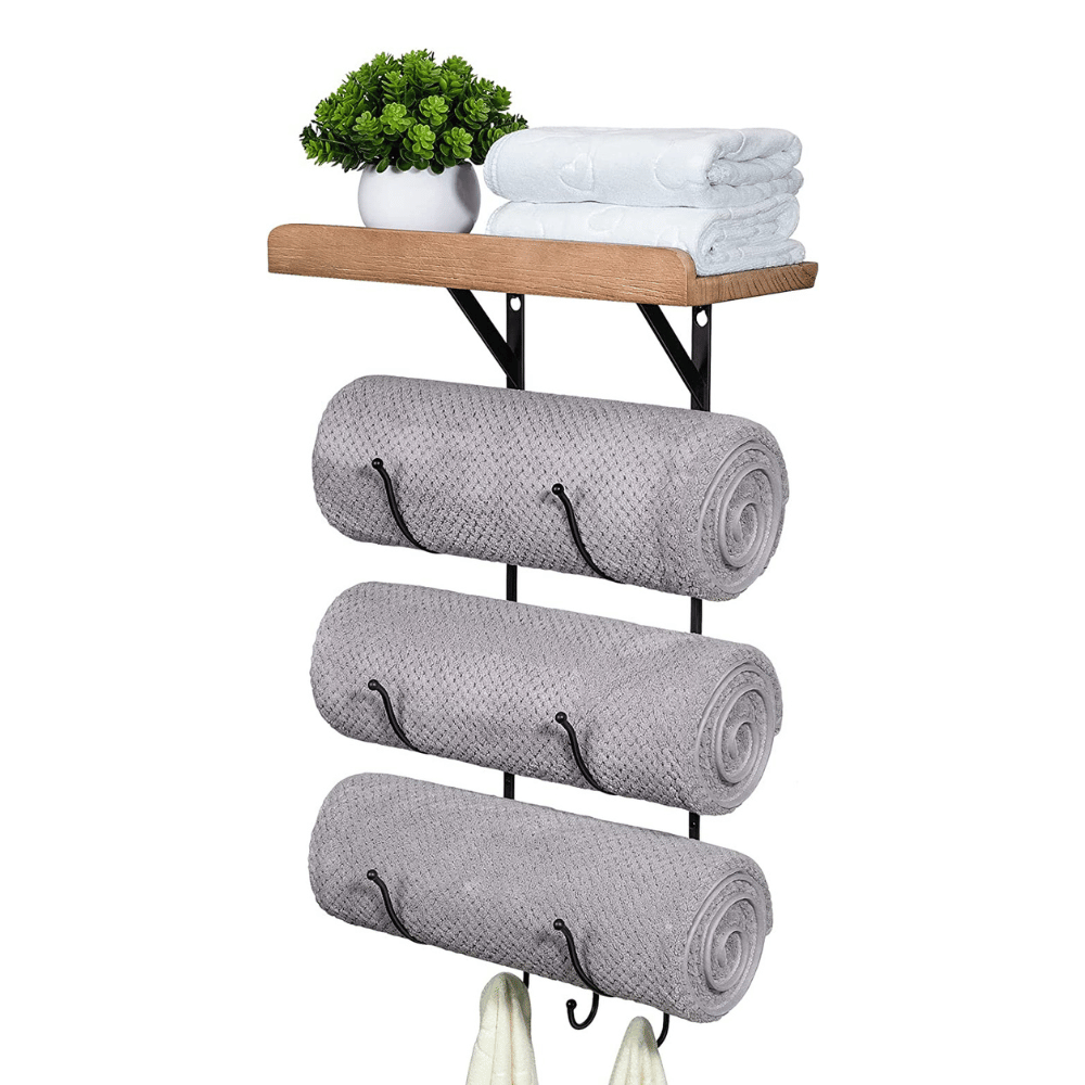 wine rack towel holder