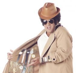 Coat full of contraband trope
