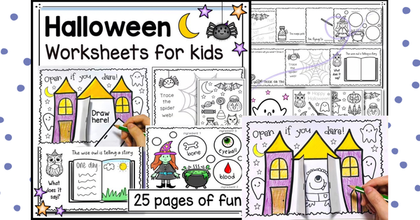 Halloween Activities for Preschool and Kindergarten - Fun Worksheets and Craft