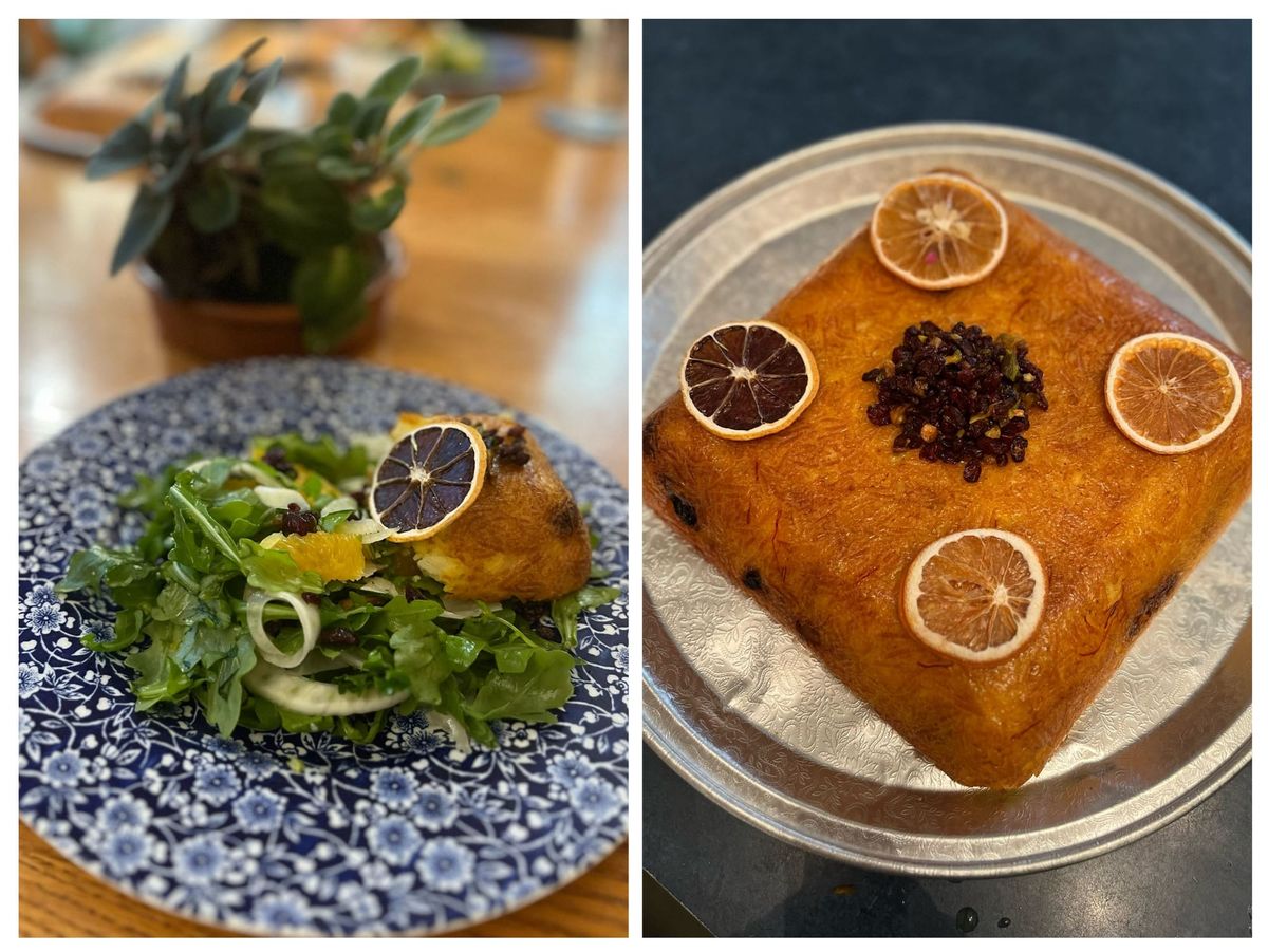 Tahchin - Iranian rice dish