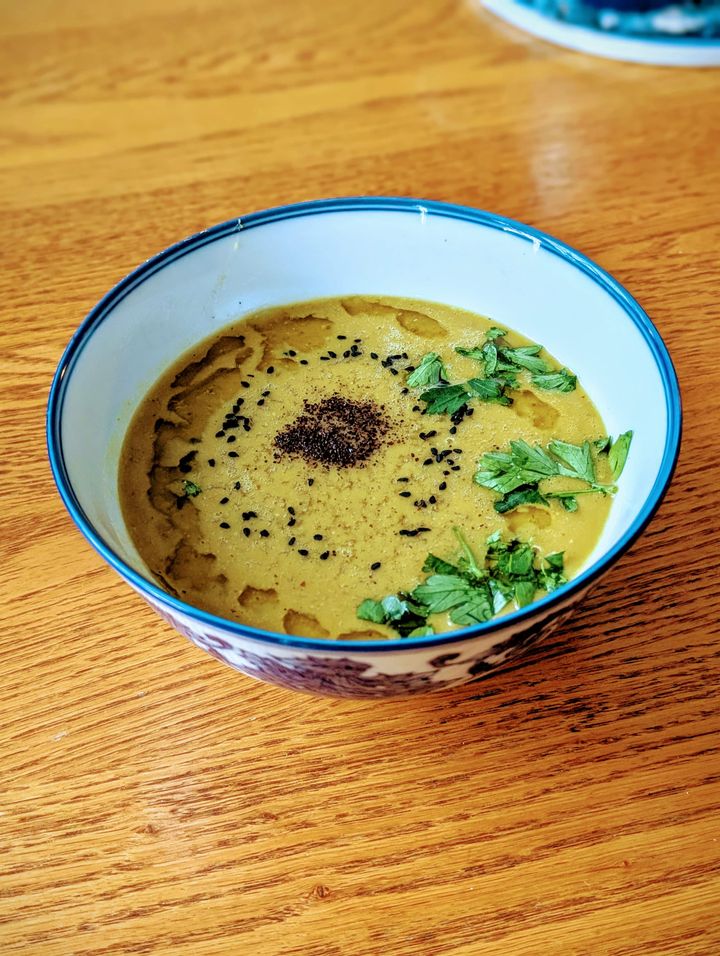 Red lentils & cumin soup