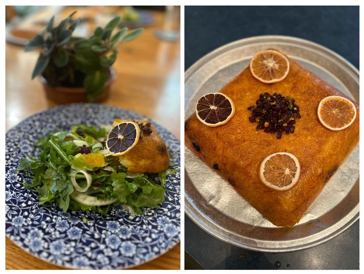 Tahchin - Iranian rice dish