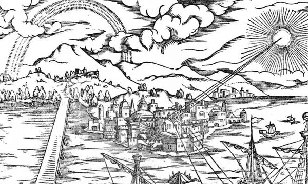 Ritaglio dell'incisione del Thesaurus Opticus.