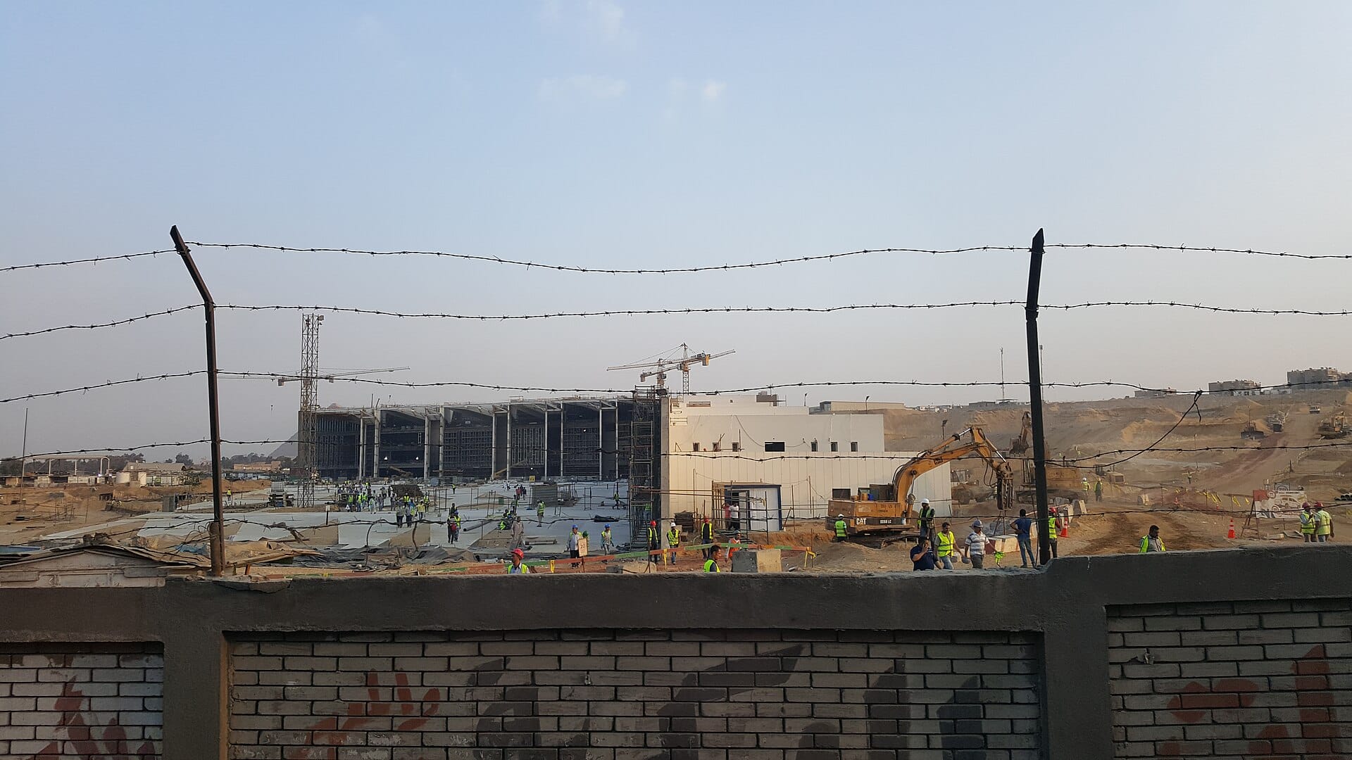 The Grand Egyptian Museum near the Giza plateau