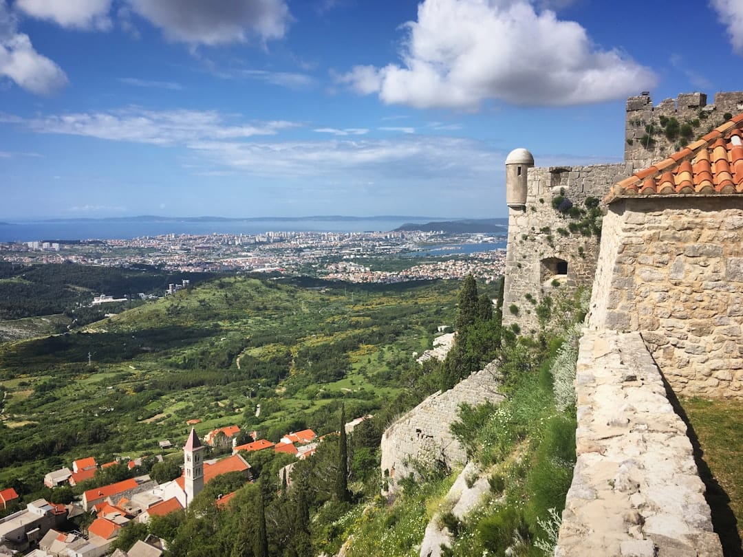 Klis Fortress on its rocky ridge above Split, Croatia