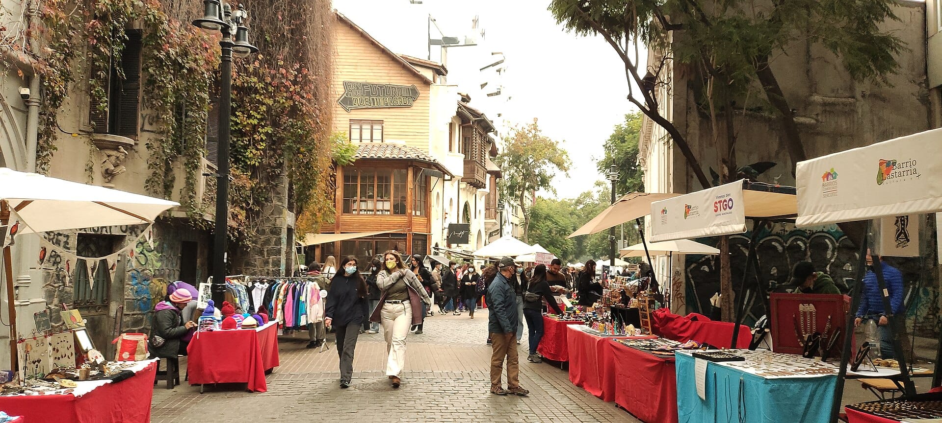Street in Barrio Lastarria, Santiago