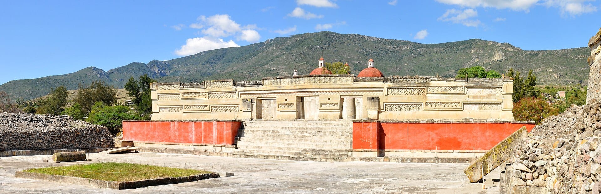 Geometric stone mosaics at Mitla, Oaxaca