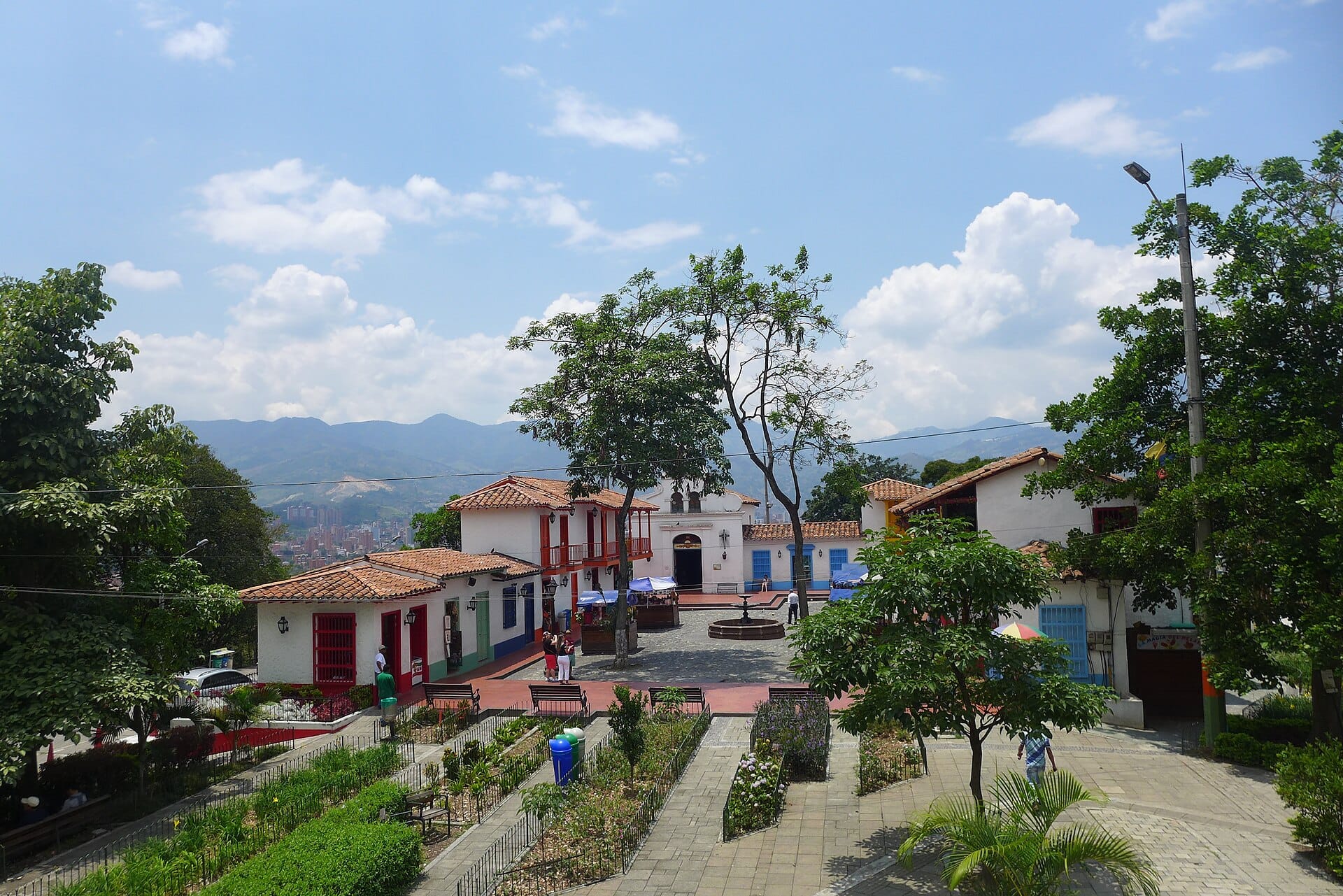 The replica village of Pueblito Paisa atop Cerro Nutibara