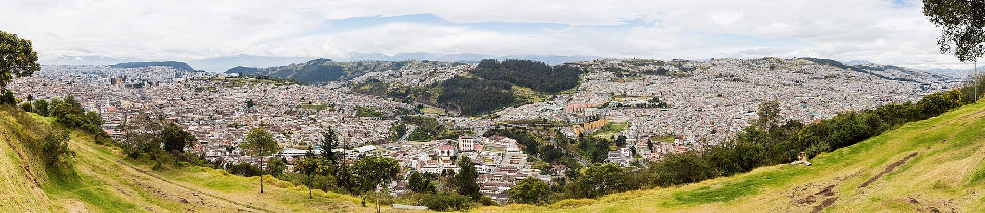 The winged Virgin of Quito statue on El Panecillo hill