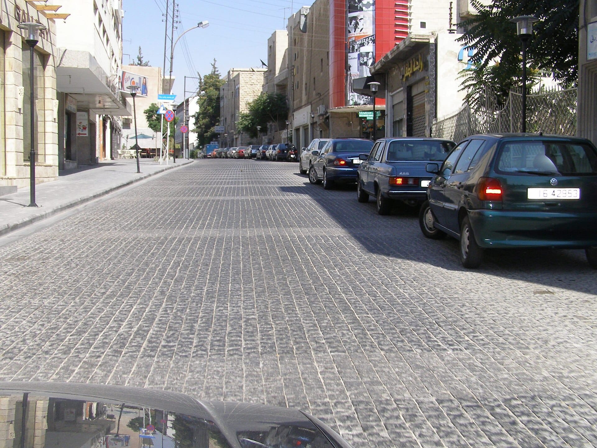 Rainbow Street in Jabal Amman lined with cafΓ©s and old houses