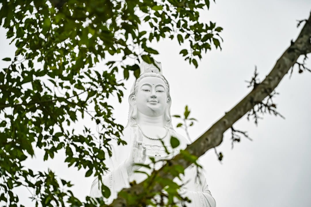 The white Lady Buddha statue at Linh Ung Pagoda on Son Tra Peninsula