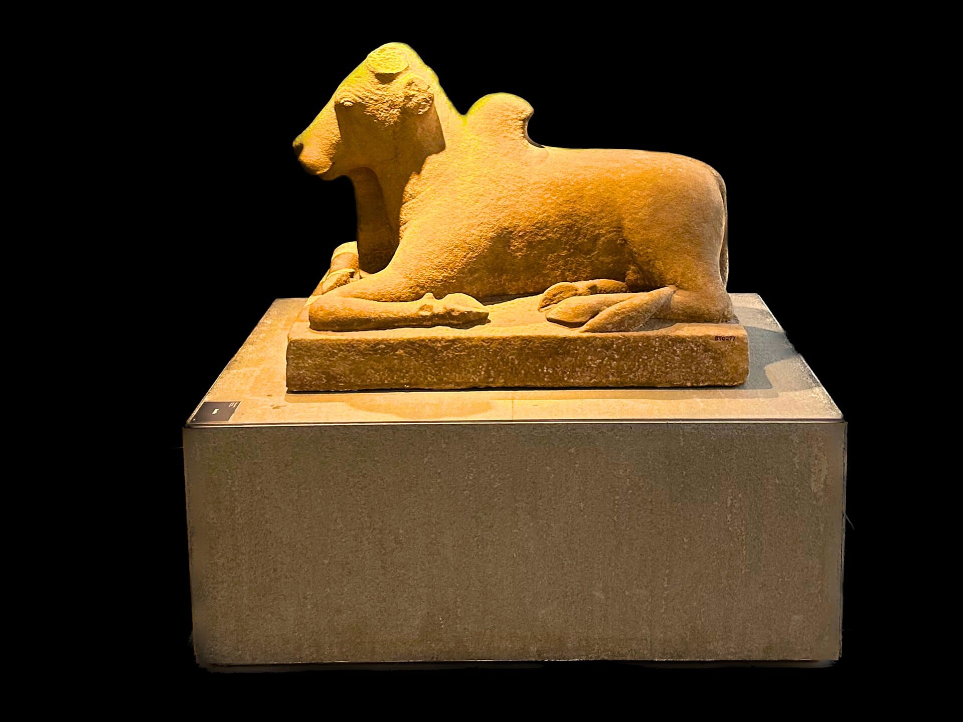 A Nandi sculpture from the Champa Kingdom at the Museum of Cham Sculpture, Da Nang