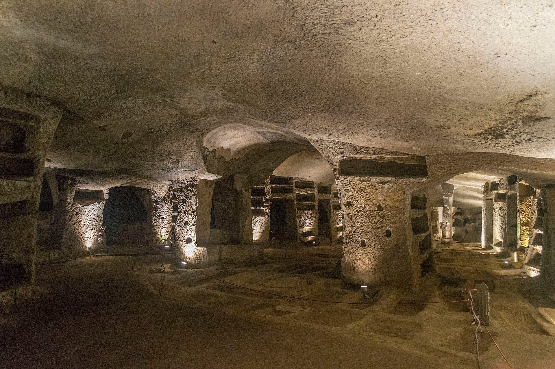 Early-Christian frescoes in the Catacombs of San Gennaro