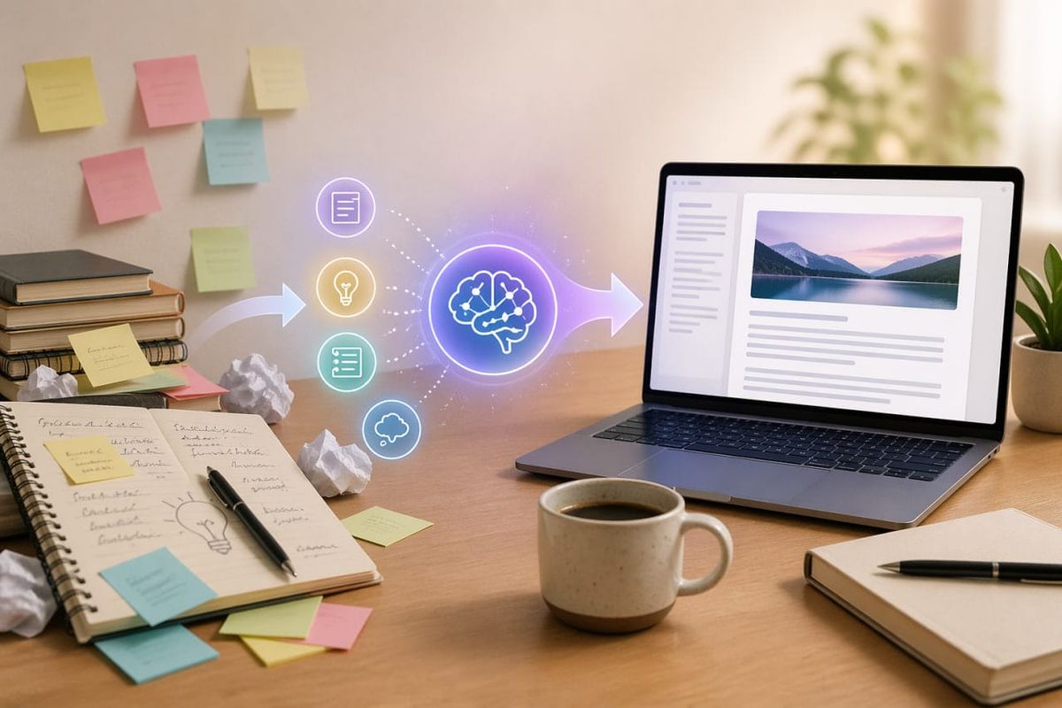 From Scattered Notes to Finished Post: My Daily AI Writing Workflow