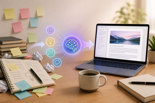 From Scattered Notes to Finished Post: My Daily AI Writing Workflow