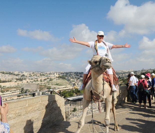 Riding a Camel in Jerusalem