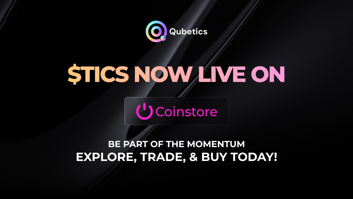 Qubetics Expands Further with $TICS Third Exchange Listing on Coinstore