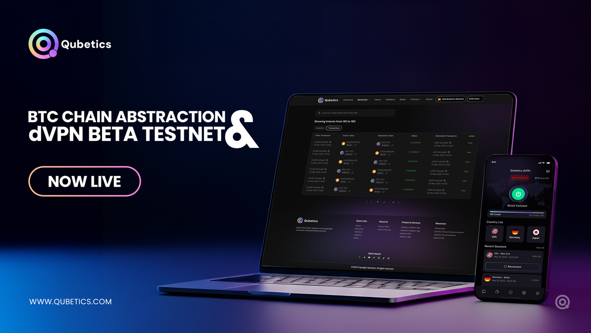 Qubetics Beta Launch: Redefining Web3 with BTC Chain Abstraction and dVPN