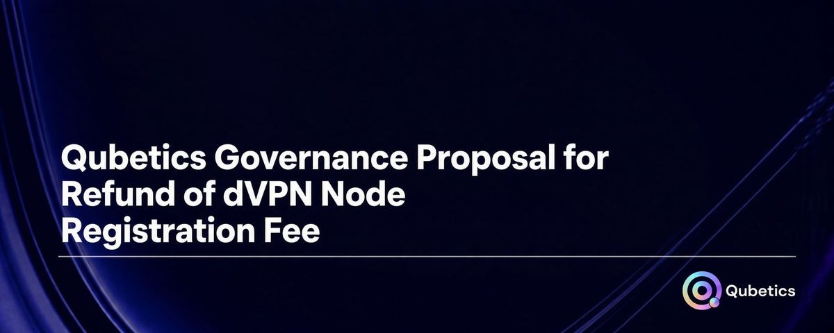 On-Chain Governance Proposal: Community Pool Allocation for DVPN Registration Deposit Refunds