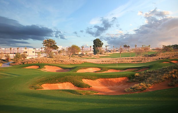 The third hole of the Fire course