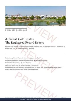 Page 1 of 86: the cover of the Jumeirah Golf Estates The Full Record, 2013 to date, marked preview