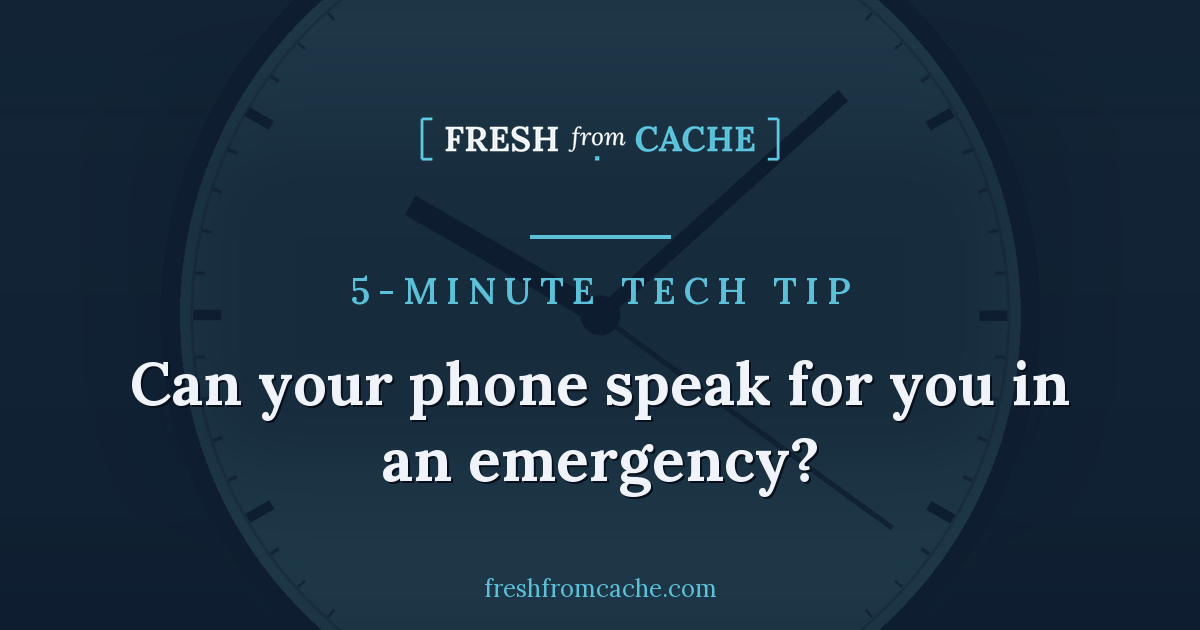 Set up your phone to share your medical info in an emergency