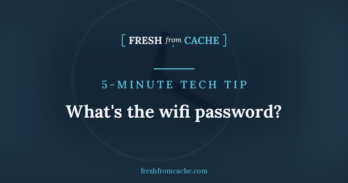 Share your Wi-Fi without ever spelling out the password