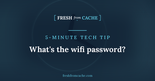 Share your Wi-Fi without ever spelling out the password