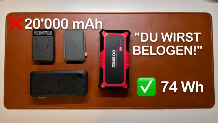 Warum deine 20.000 mAh Powerbank dein iPhone NUR 2–3x lädt – der mAh-Betrug erklärt