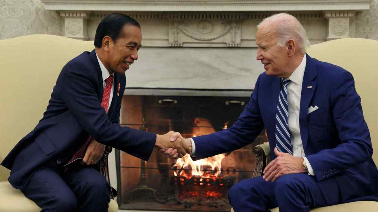 US President Joe Biden hosts Indonesian President Joko&nbsp;Widodo&nbsp;for talks at the White House in Washington on Nov. 13. &nbsp;Photo: Reuters