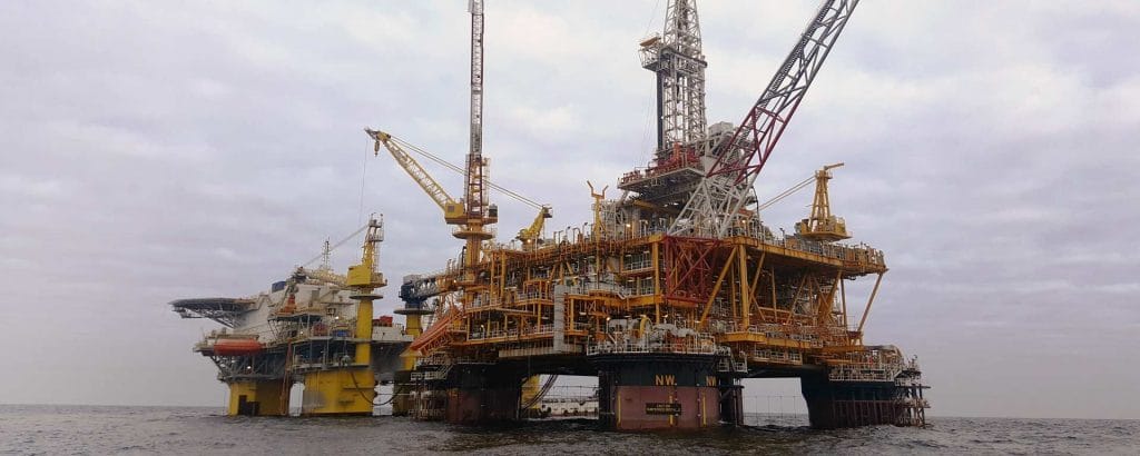 A Chevron oil platform off Africa’s east coast. Photo: Chevron